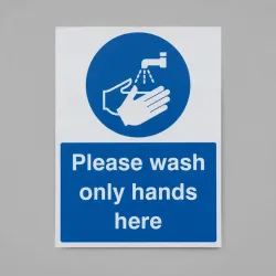 Please Wash Only Hands Here