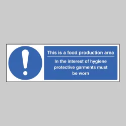 Food Production Area PPE Garments Must be Worn