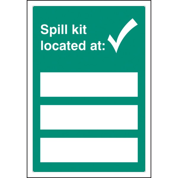 Spill Kit Located At - Adapt-a-Sign