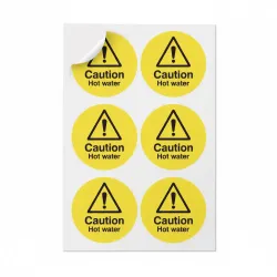 Caution - Hot Water Labels Caution - Hot Water Labels