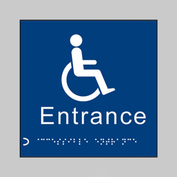 Braille - Disabled Entrance