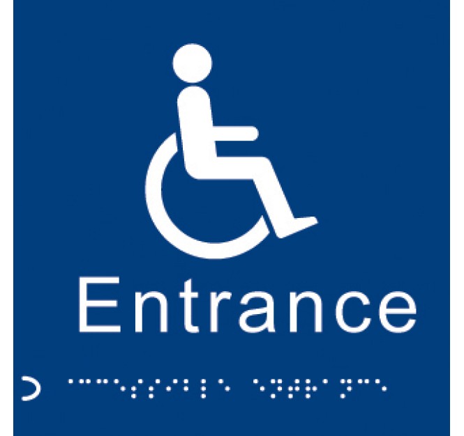Braille - Disabled Entrance