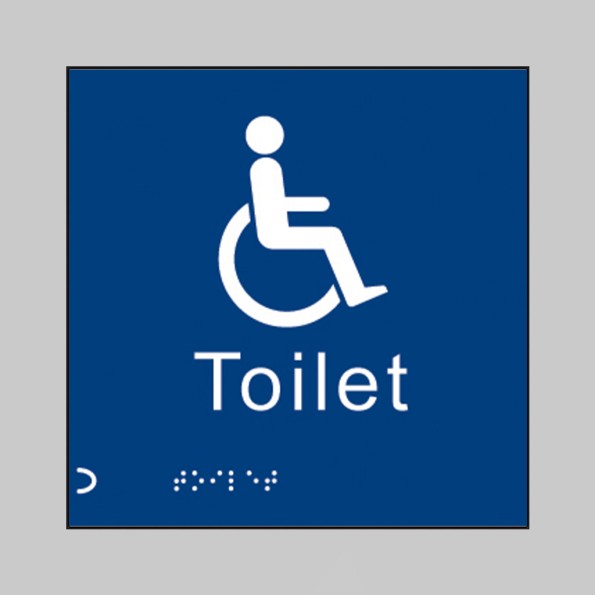 Braille - Disabled Toilet