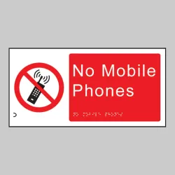 Braille - No Mobile Phones