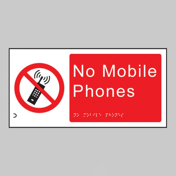 Braille - No Mobile Phones