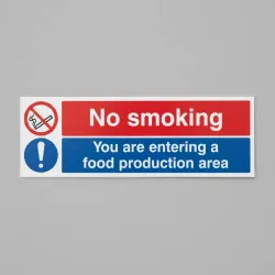 No Smoking You Are Entering a Food Production Area