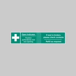 First Aid Box Tamper Labels (Pack of 50) First Aid Box Tamper Labels (Pack of 50)