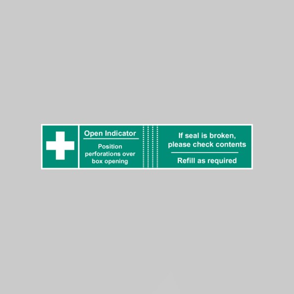 First Aid Box Tamper Labels (Pack of 50)