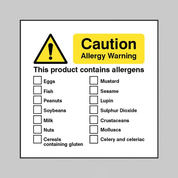Caution - Allergy Warning - this Product Contains Allergens