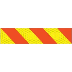 ECE70 Vehicle Marking Plate - Right Hand Chevron