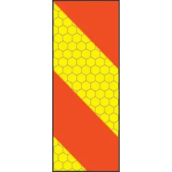 ECE70 Vehicle Marking Plate - Right Hand Vertical Chevron