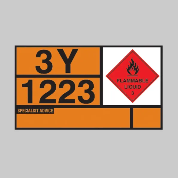 Kerosene Hazchem Placard - Aluminium