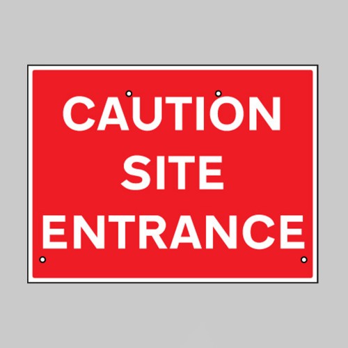 Re-Flex Sign - Caution - Site Entrance