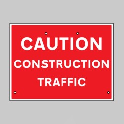 Re-Flex Sign - Caution - Construction Traffic