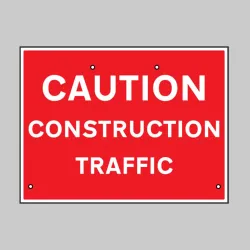 Re-Flex Sign - Caution - Construction Traffic