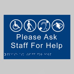 Braille - Please Ask Staff for Help