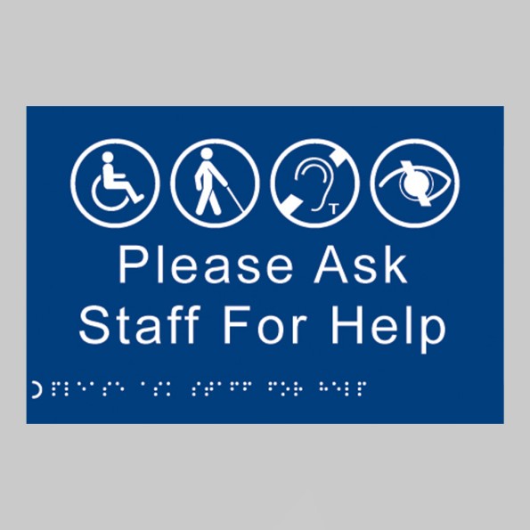 Braille - Please Ask Staff for Help