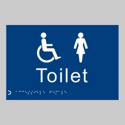 Braille - Toilet Ladies / Disabled