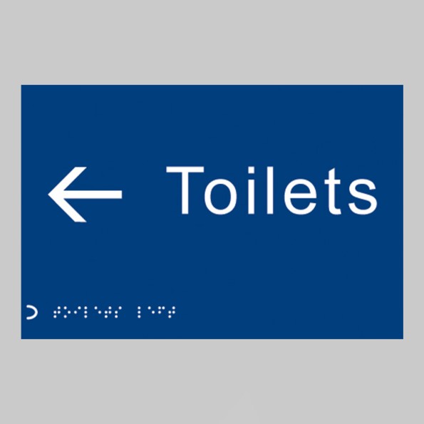 Braille - Toilets - Arrow Left
