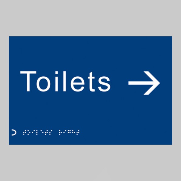 Braille - Toilets - Arrow Right