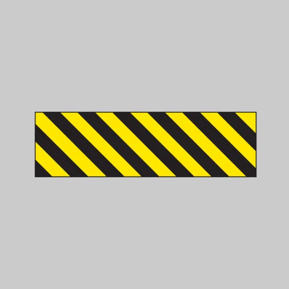 Hazard Marker (Right Hand) - Reflective Aluminium