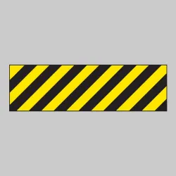 Hazard Marker (Left Hand) - Reflective Aluminium