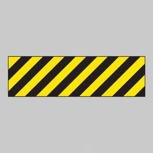 Hazard Marker (Left Hand) - Reflective Aluminium