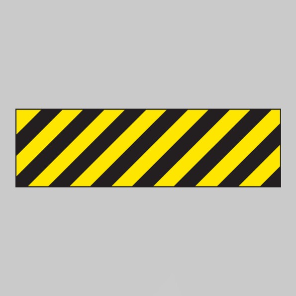 Hazard Marker (Left Hand) - Reflective Aluminium