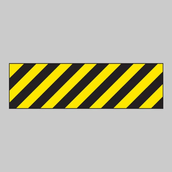 Hazard Marker (Left Hand) - Reflective Aluminium