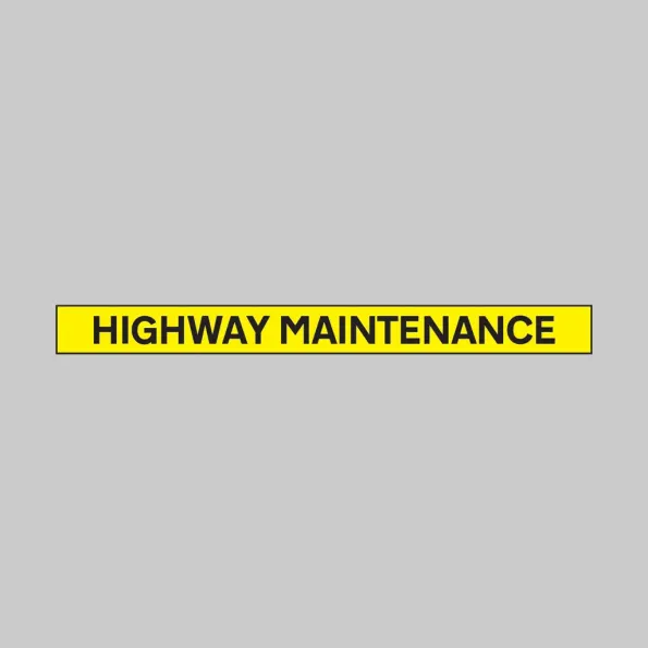 Highway Maintenance - Reflective Self Adhesive Vinyl