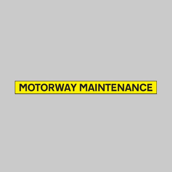 Motorway Maintenance - Reflective Magnetic