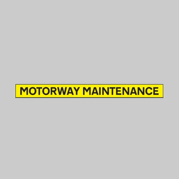 Motorway Maintenance - Reflective Magnetic