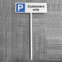 Parking - Customers Only - Verge Sign