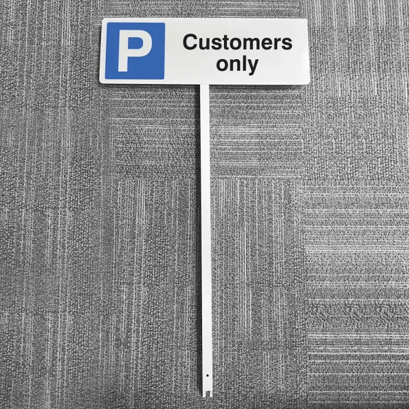 Parking - Customers Only - Verge Sign