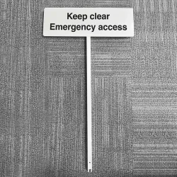 Keep Clear - Emergency Access - Verge Sign