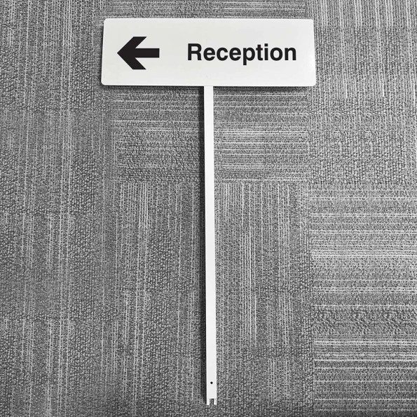 Reception - Arrow Left - Verge Sign