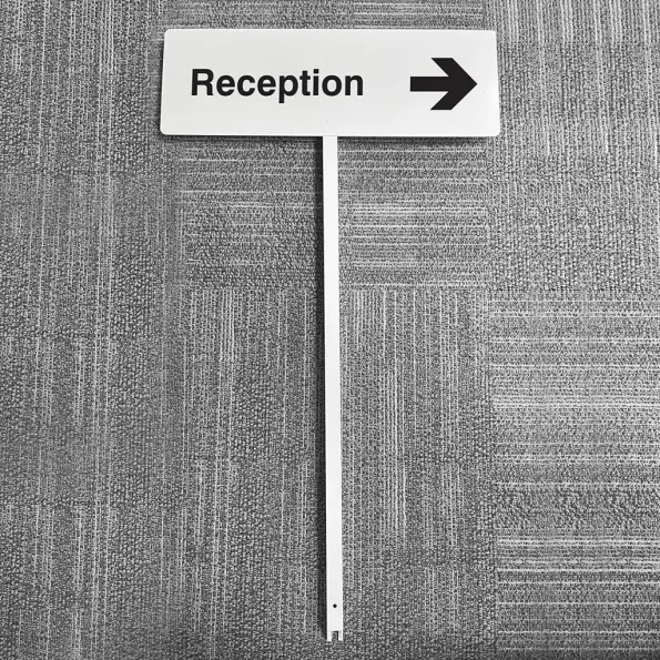 Reception - Arrow Right - Verge Sign Reception - Arrow Right - Verge Sign