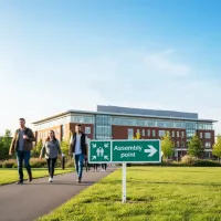 Assembly Point - Arrow Right - Verge Sign