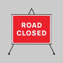 Fold Up Sign - Road Closed - 1050 x 750mm