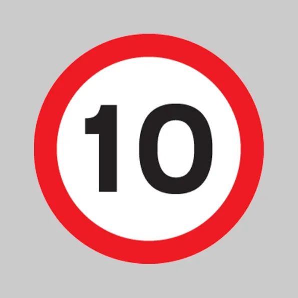 10mph - Class RA1 - Temporary