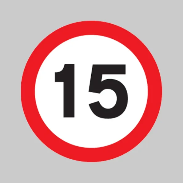 15mph - Class RA1 - Temporary