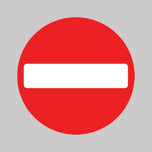 No Entry - Class RA1