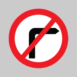 No Right Turn - Class RA1
