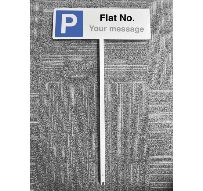 Parking - Flat No. (Specify #) - Verge Sign
