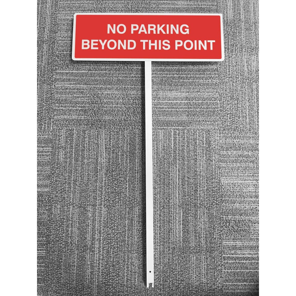 No Parking Beyond this Point - Verge Sign c/w 800mm Post