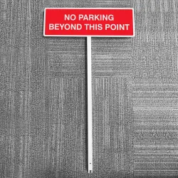 No Parking Beyond this Point - Verge Sign