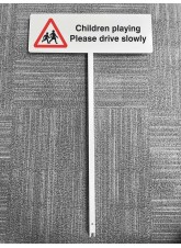 Children Playing - Please Drive Slowly - Verge Sign