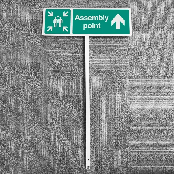 Assembly Point - Straight On - Verge Sign