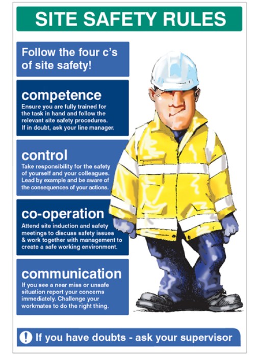 Site Safety Rules The Four C's of Site Safety