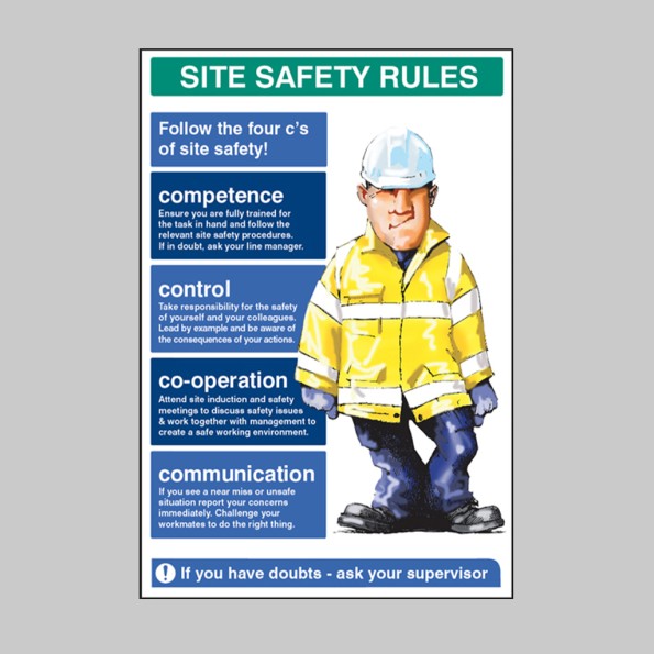 Site Safety Rules - The Four C -  of Site Safety